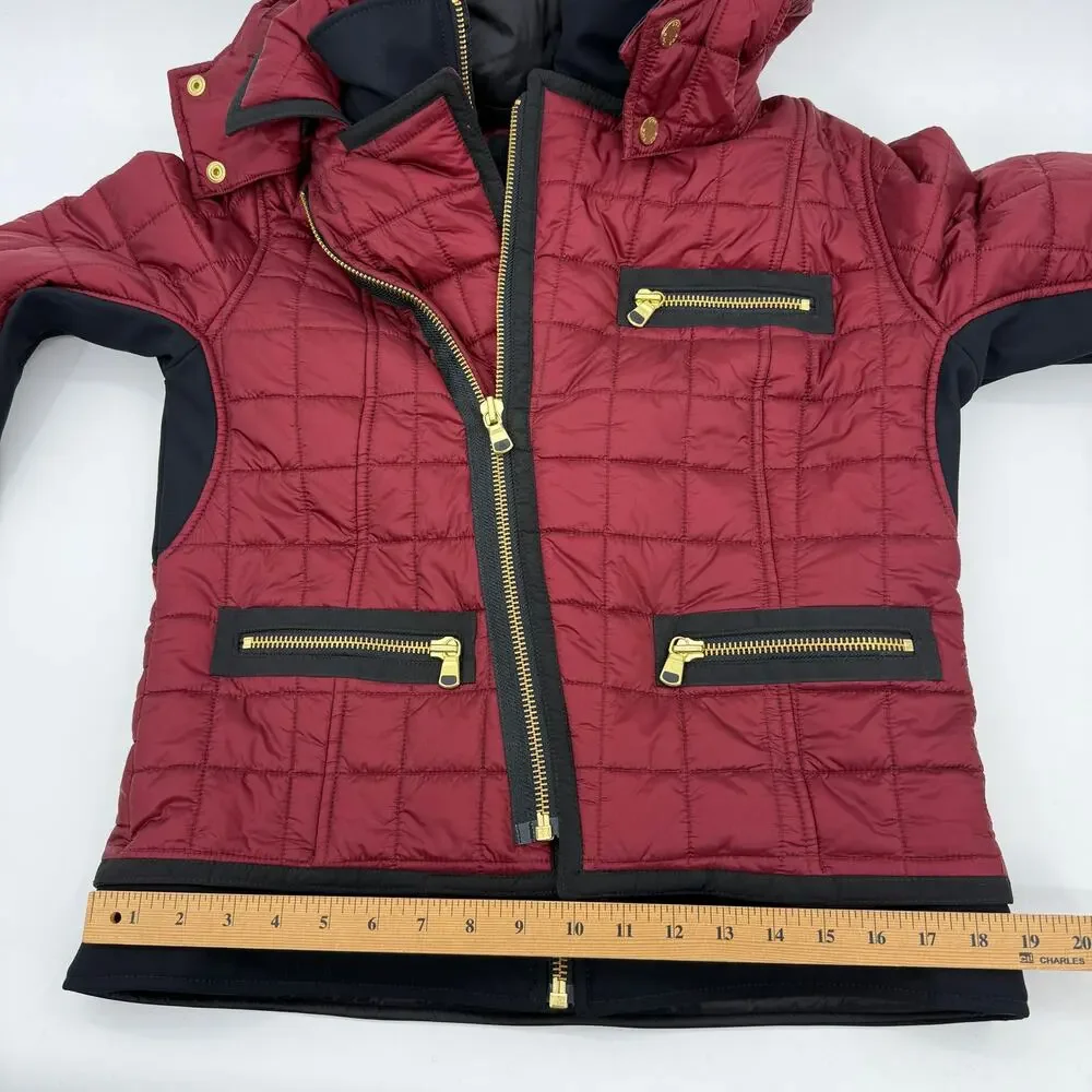 SOS BLACK SNOW Womens Snow Suit Jacket Size XL / Pants L Quilted Edgy Rocker Ski - Picture 9 of 16